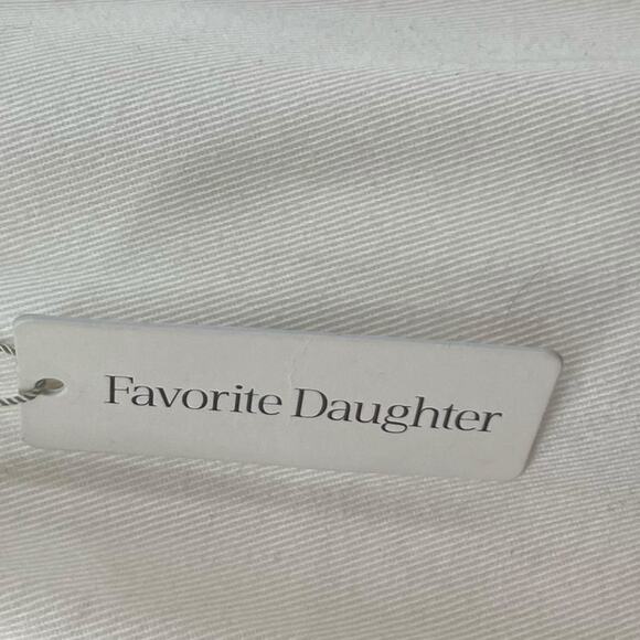 Favorite Daughter The Favorite Pant Denim Wide Leg Geneva White Ivory Size US 18 - Picture 9 of 14